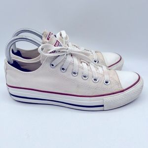 Classic Converse All-Star Chuck Taylor White Low Top Sneaker Size 7 Men US
